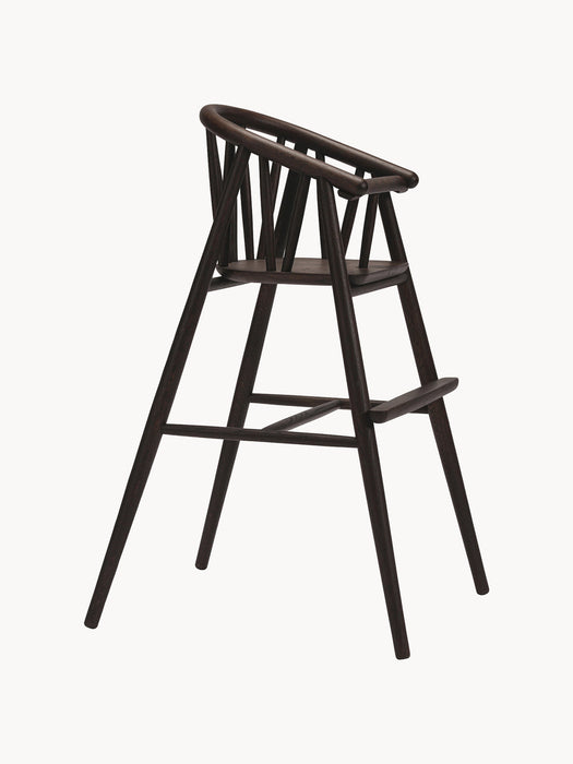 Kids Handmade Oak Wood High Chair Saga
