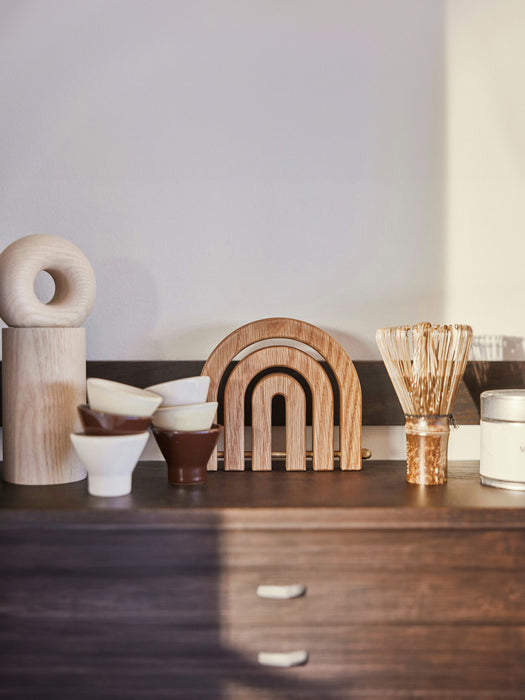 Oak Wood Pot Stand Rainbow