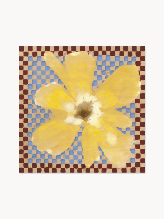 Poster Flower with Checks 03