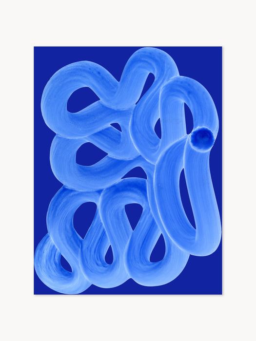 Poster Blue Brush