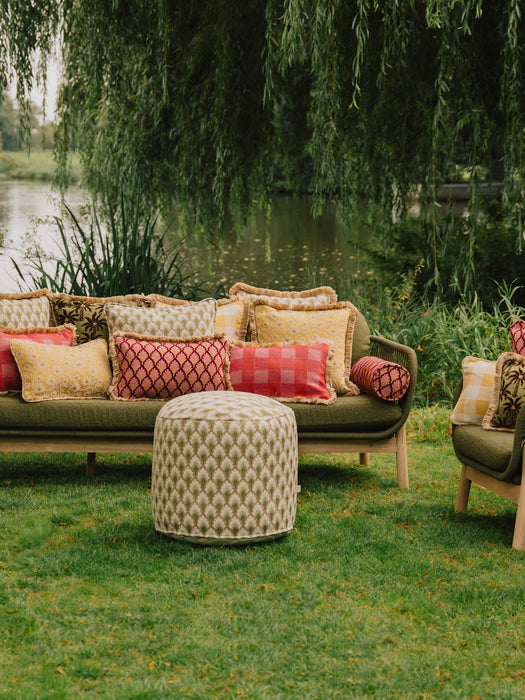 Jessica Handmade Outdoor Pouf