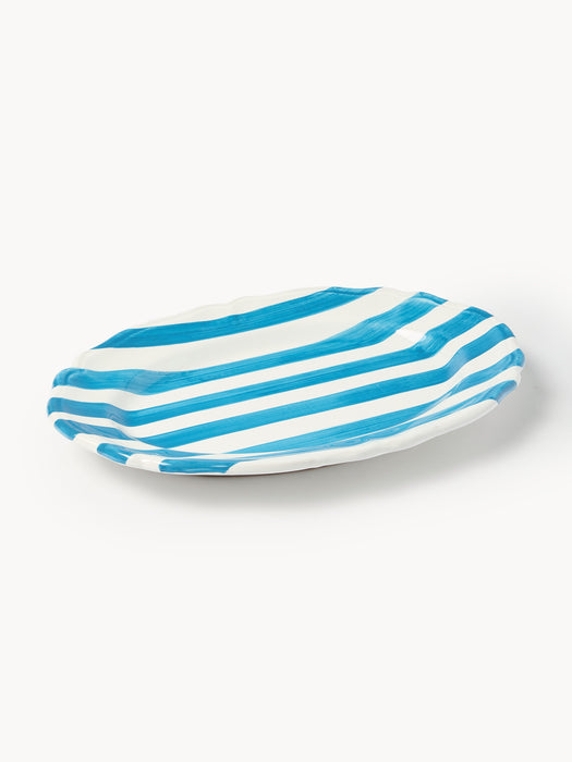 Handmade Serving Platter Rayure