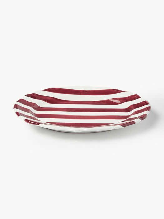 Handmade Serving Platter Rayure