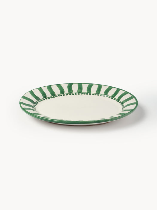 Handmade Serving Platter Rayure Sole