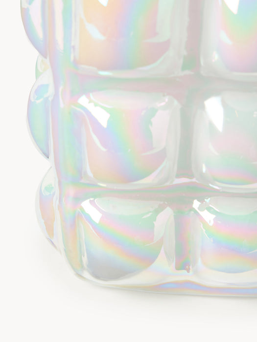Bubble Mouth-Blown Vase, H 18 cm