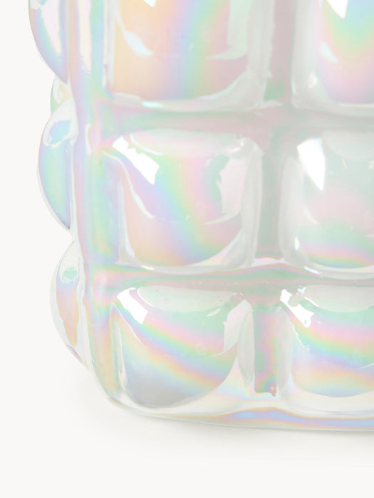 Bubble Mouth-Blown Vase, H 27 cm