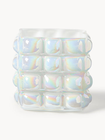 Bubble Mouth-Blown Vase, H 27 cm