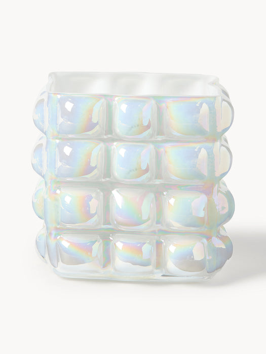 Bubble Mouth-Blown Vase, H 27 cm