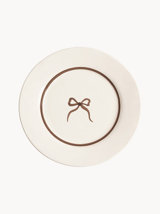 Hand-Painted Breakfast Plate Bow