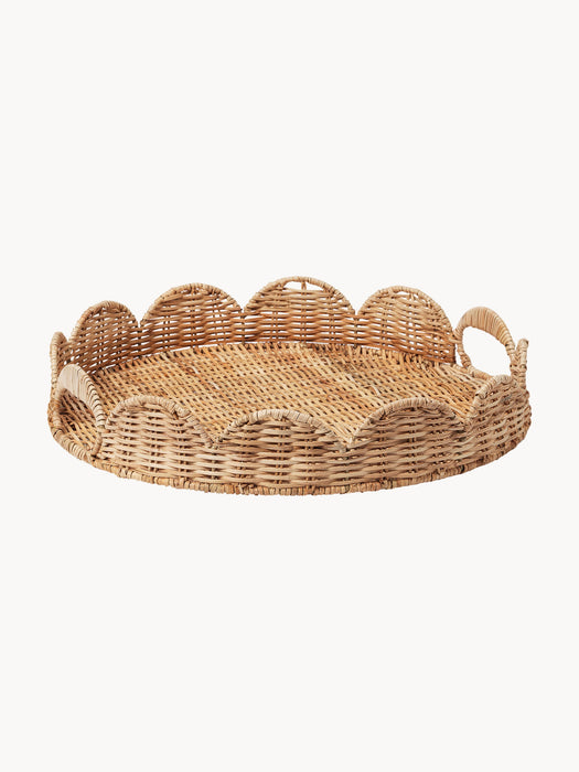 Handmade Decorative Rattan Tray Round