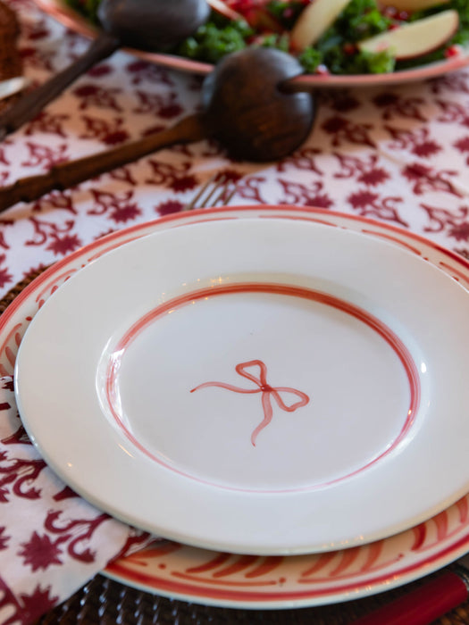 Hand-Painted Breakfast Plate Bow