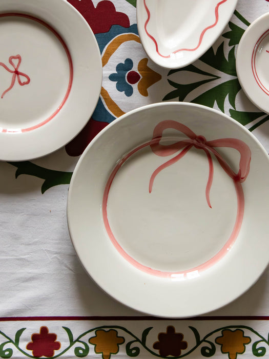 Hand-Painted Dinner Plate Bow