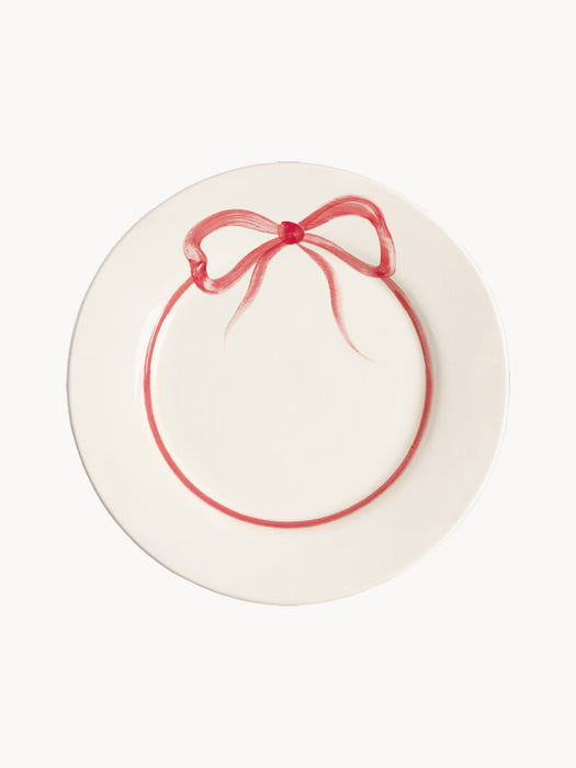 Hand-Painted Dinner Plate Bow