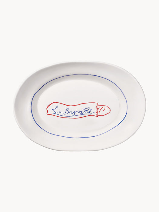 Hand-Painted Serving Platter Picnic