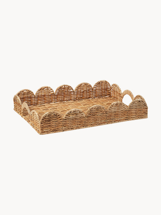 Handmade Decorative Rattan Tray Classic