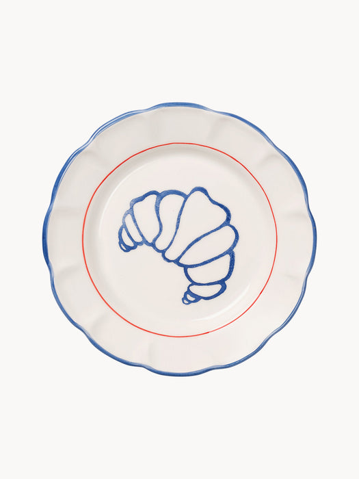 Hand-Painted Breakfast Plate Picnic