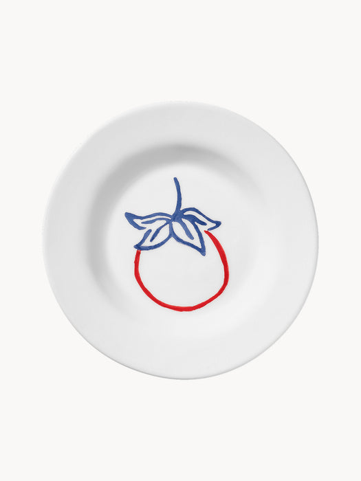 Hand-Painted Dessert Plate Picnic