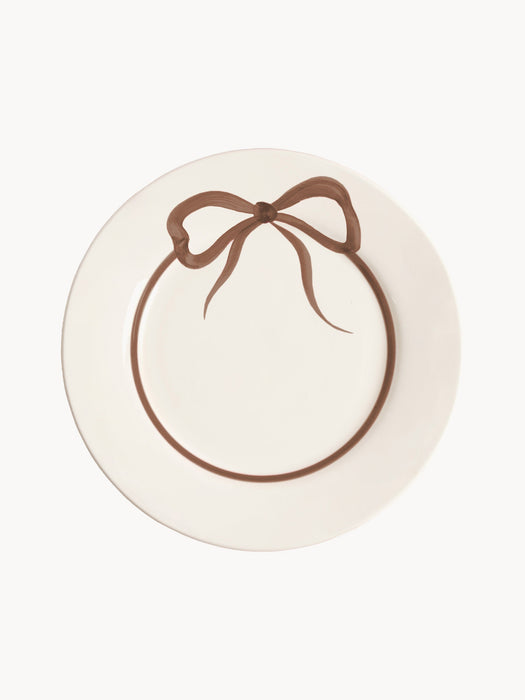 Hand-Painted Dinner Plate Bow