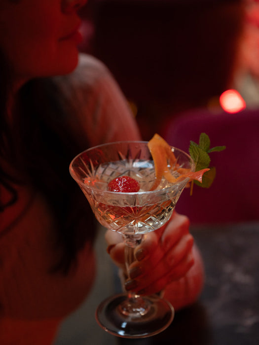 Crystal Champagne Coupes Melodia, Set of 6