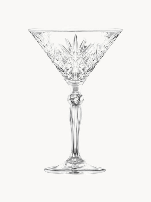 Crystal Martini Glasses Melodia, Set of 6