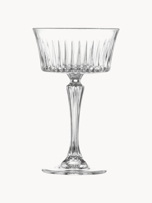 Crystal Champagne Coupes Timeless, Set of 6