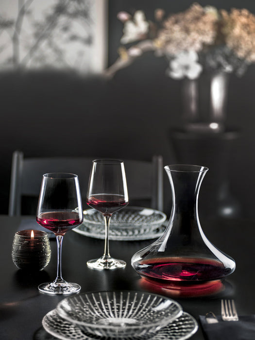 Crystal Carafe Aria with Wine Glasses, Set of 3
