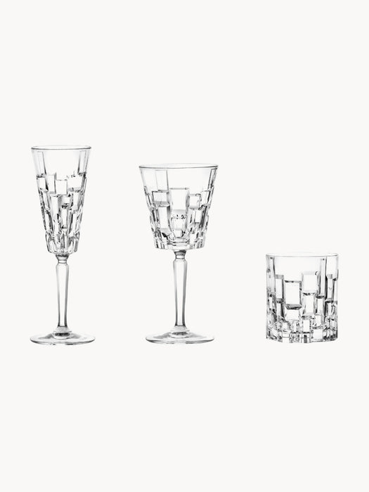 Crystal Bar Glasses Etna, Set of 18