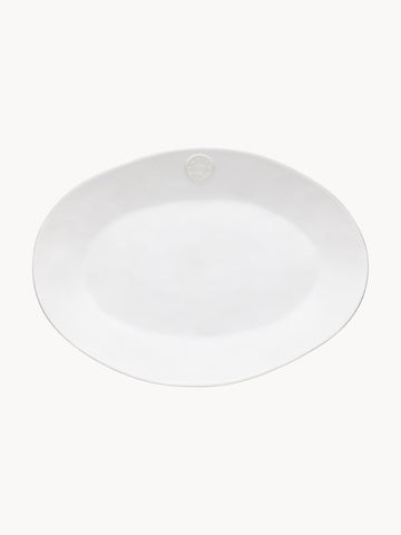 Oval Serving Platter Nova with Hand-Brushed Rim