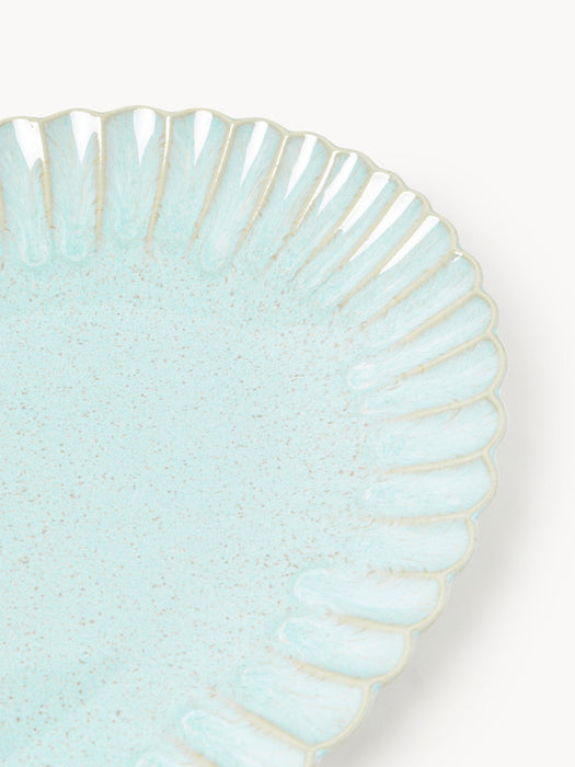 Oval Serving Platter Mallorca with Scaloped Edges
