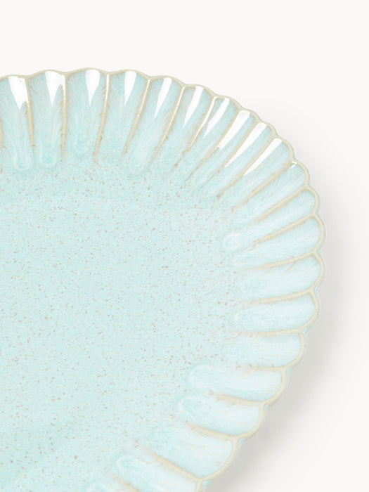 Oval Serving Platter Mallorca with Scaloped Edges
