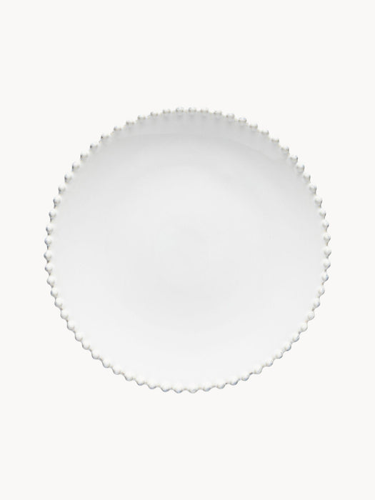 Dinner Plate Pearl with Beaded Edges