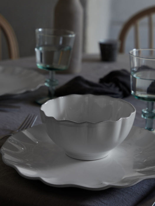 Bowl Rosa with Hand-Painted Rim