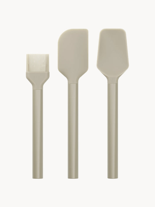 Emma Baking Spatulas & Brush, Set of 3