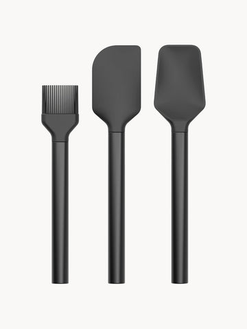 Emma Baking Spatulas & Brush, Set of 3