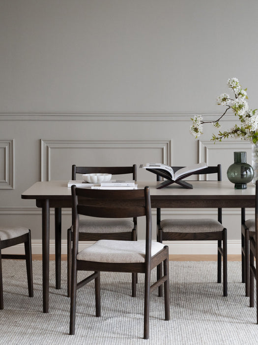 Extendable Oak Wood Dining Table Fairmount 220265x95 cm