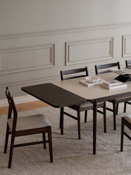 Extendable Oak Wood Dining Table Fairmount 220265x95 cm
