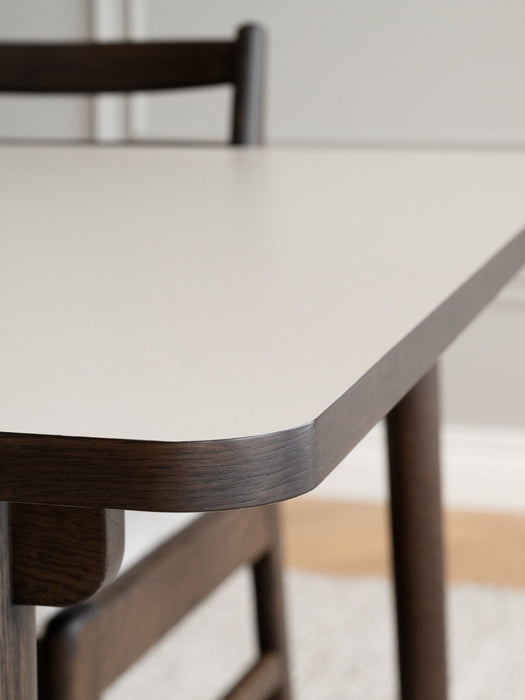 Extendable Oak Wood Dining Table Fairmount 220265x95 cm