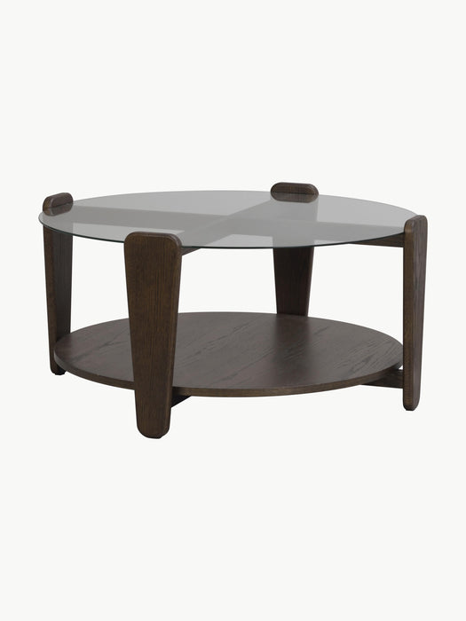 Round Oak Wood Coffee Table Arran