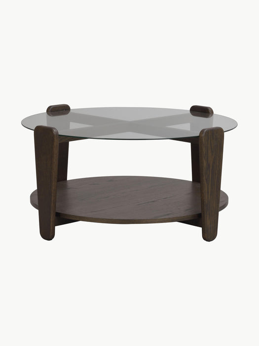 Round Oak Wood Coffee Table Arran