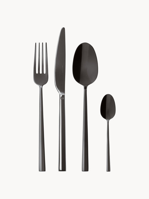 Polished Stainless Steel Cutlery Set Rock in various set sizes
