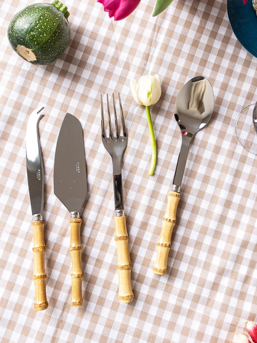 Bamboo Wood Salad Server Panda