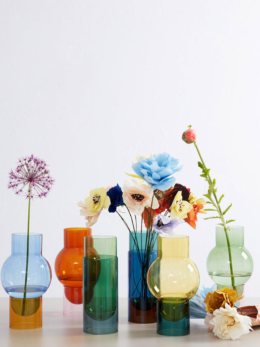 Mouth-Blown Vase Bouquet Tube H 27 cm
