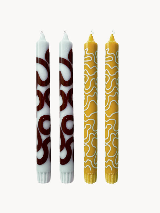 Dinner Candles New Ones Set of 4