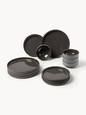 Dune Serax x Kelly Wearstler, Porcelain Tableware Set, 4 People, Set of 12