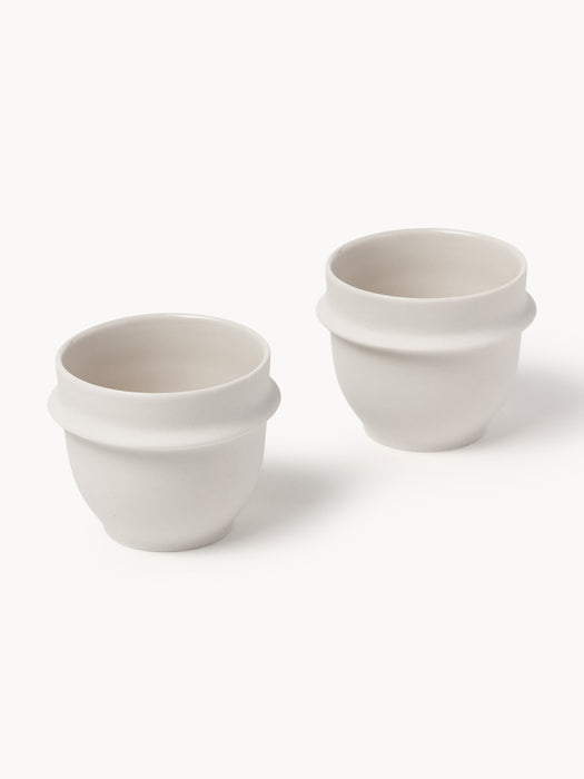 SeraxxKelly Wearstler Porcelain Espresso Mugs Dune Set of 2