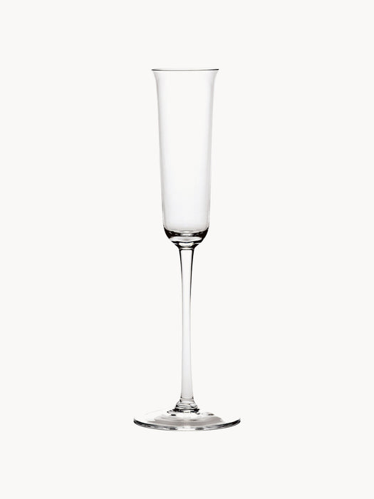 Grace Mouth-Blown Crystal Champagne Glasses, Set of 4