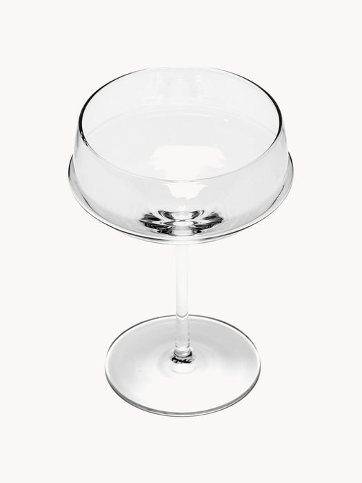 SeraxxKelly Wearstler Mouth-Blown Champagne Saucers Dune Set of 4