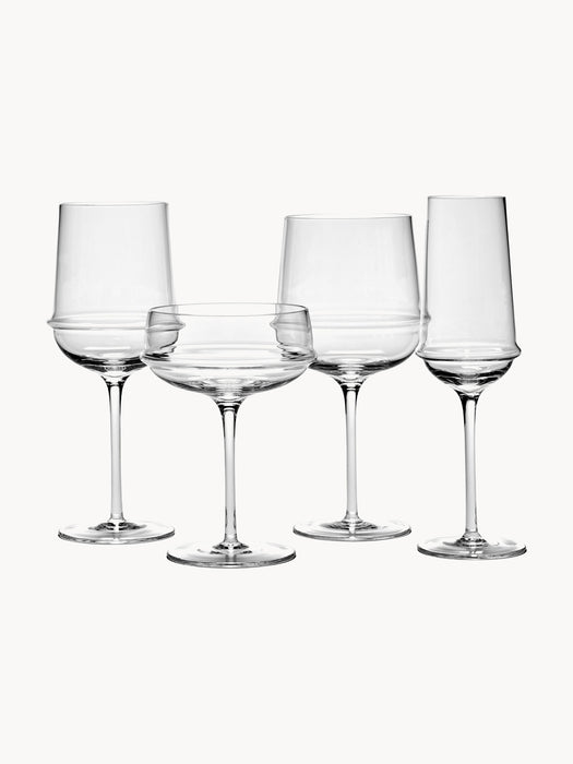 SeraxxKelly Wearstler Mouth-Blown Champagne Saucers Dune Set of 4