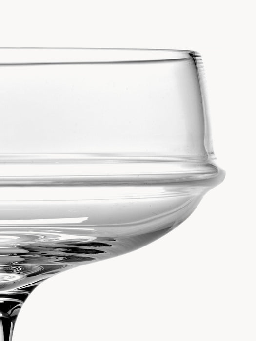 SeraxxKelly Wearstler Mouth-Blown Champagne Saucers Dune Set of 4
