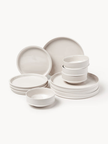 Dune Serax x Kelly Wearstler, Porcelain Tableware Set, 4 People, Set of 12